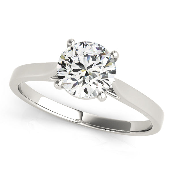 18K White Gold 1ct Diamond Solitaire Engagement Ring