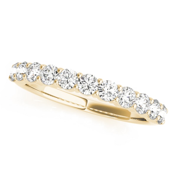 18K Yellow Gold 1/10 ct tw Diamond Wedding Ring