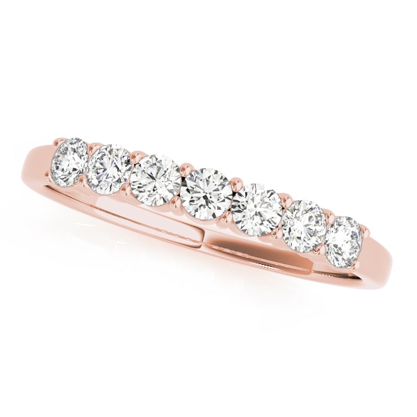 14K Rose Gold 1/15 ct tw Diamond Wedding Ring