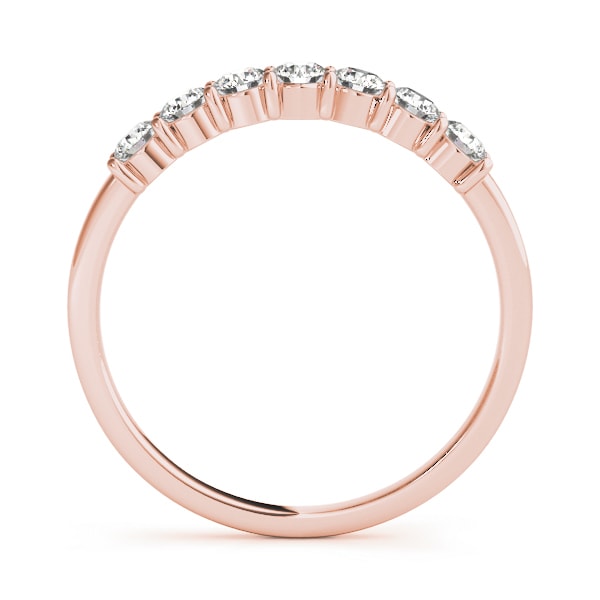 14K Rose Gold 1/15 ct tw Diamond Wedding Ring