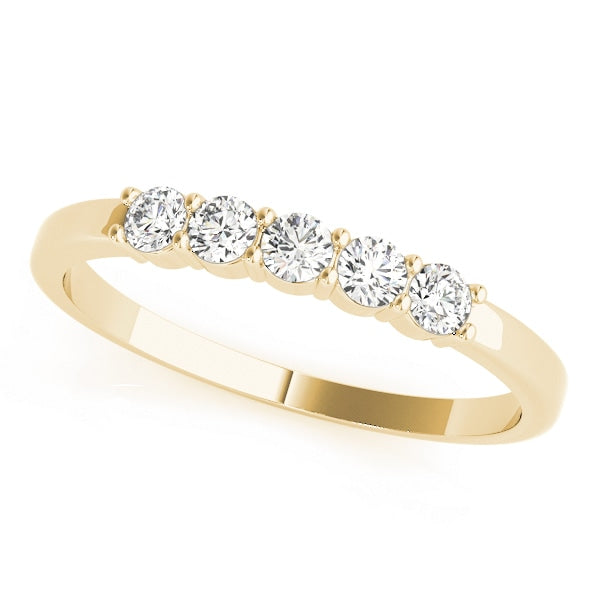 18K Yellow Gold 1/20 ct tw Diamond Wedding Ring