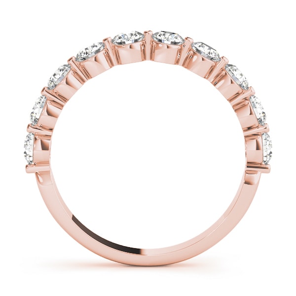14K Rose Gold 1/4 ct tw Diamond Wedding Ring