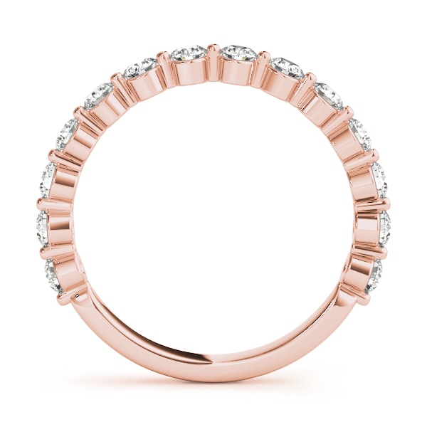 14K Rose Gold 3/8 ct tw Diamond Wedding Ring