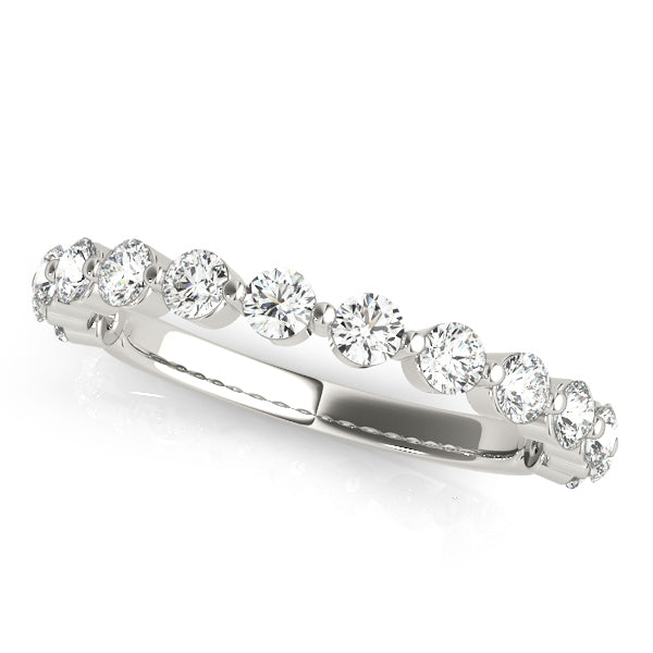 14K White Gold Diamond Wedding Ring