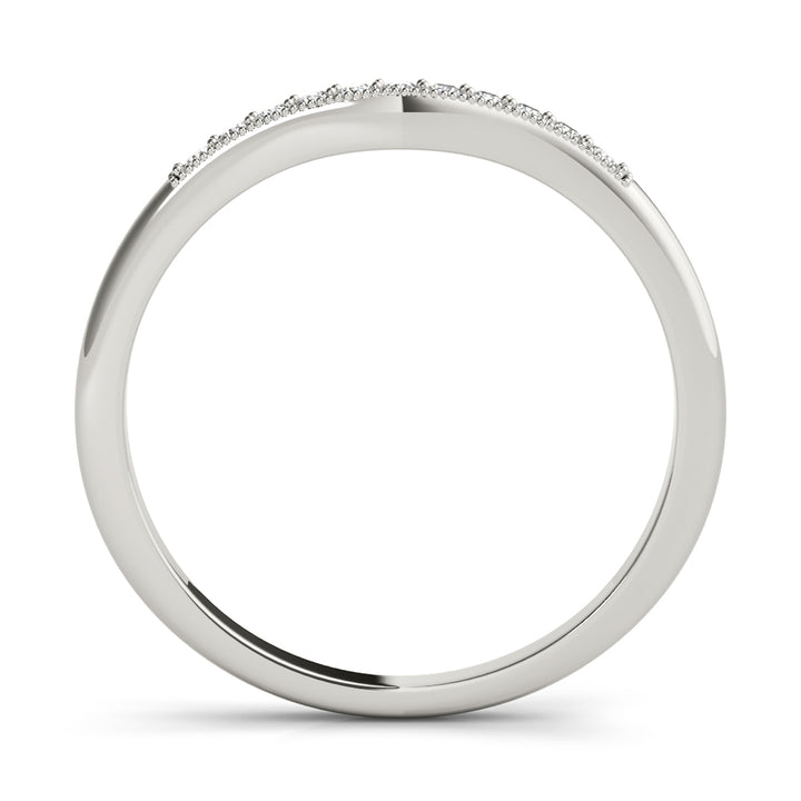 18K White Gold Diamond Wedding Ring