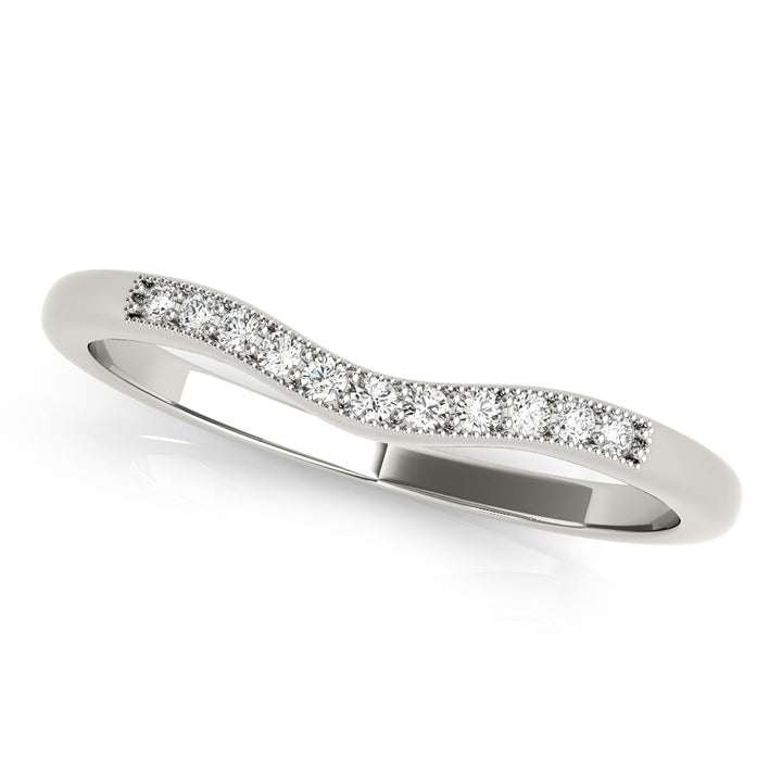 Platinum 1/10 ct tw Diamond Wedding Ring