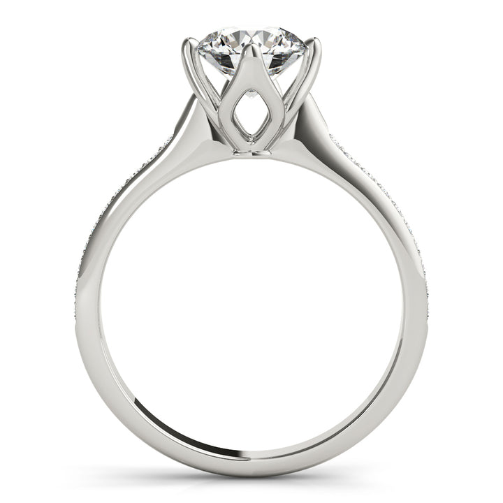 1 CT Round Diamond Engagement Ring
