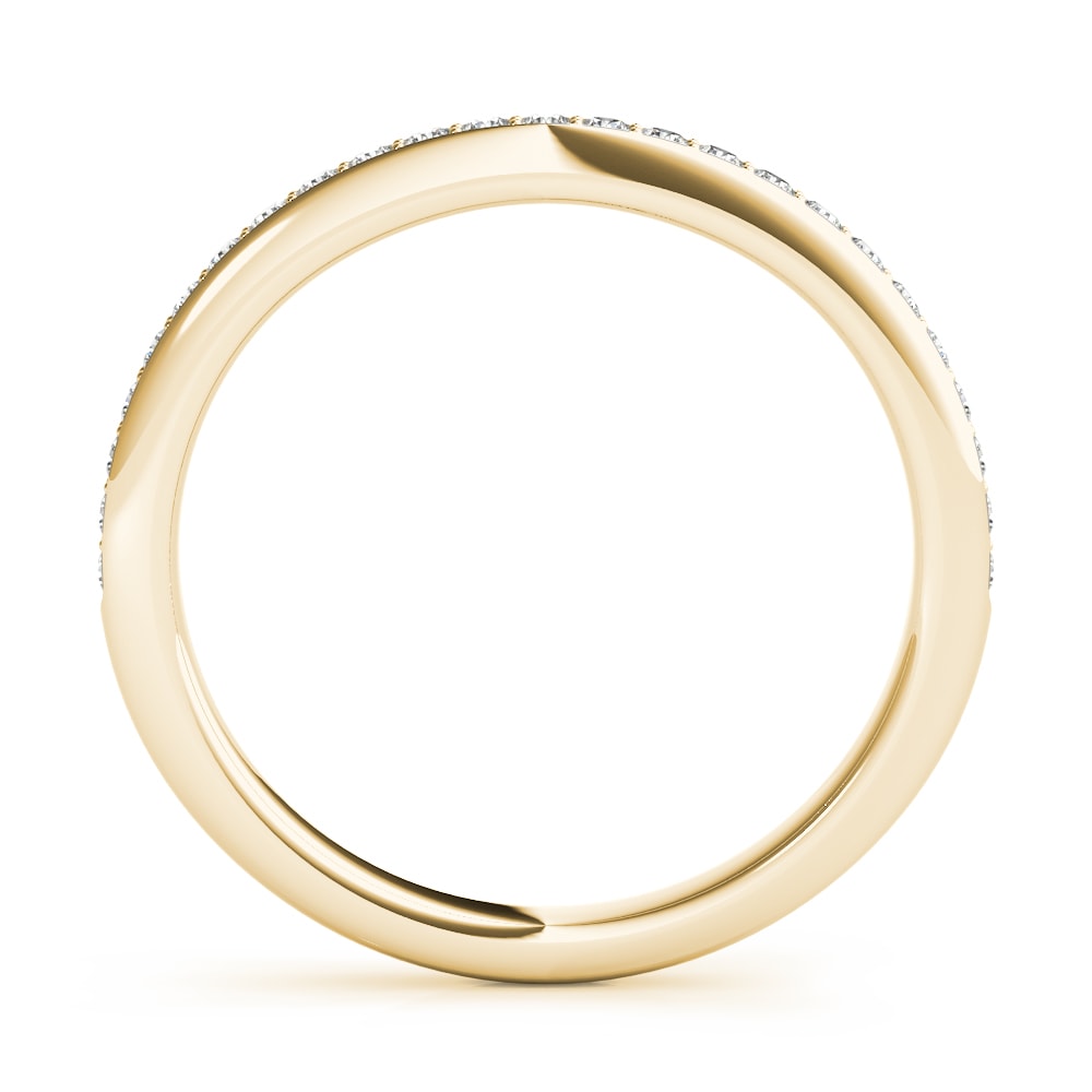 14K Yellow Gold 1/6 ct tw Diamond Wedding Ring