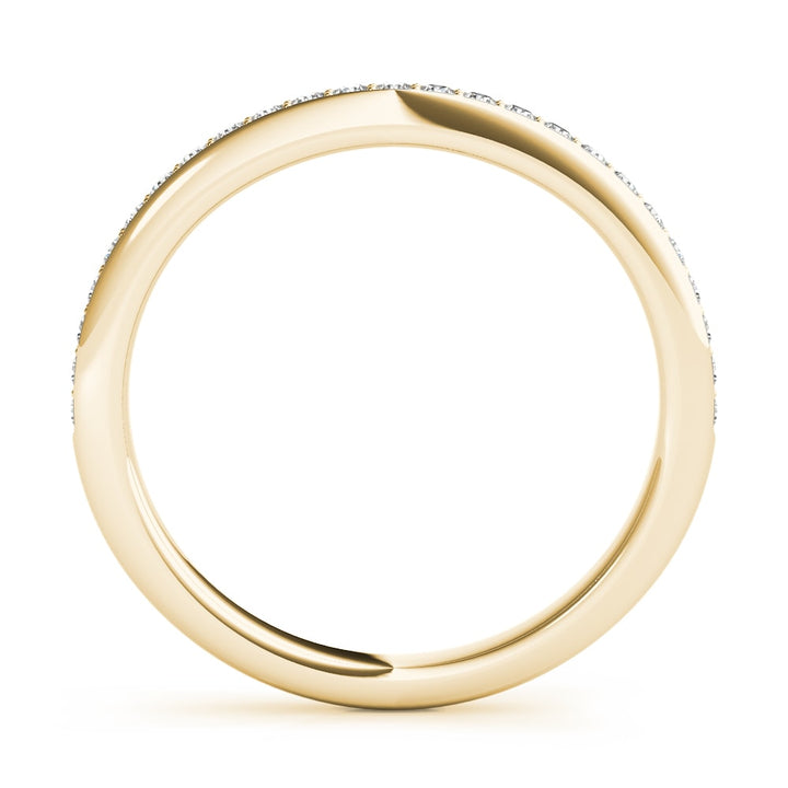14K Yellow Gold 1/6 ct tw Diamond Wedding Ring