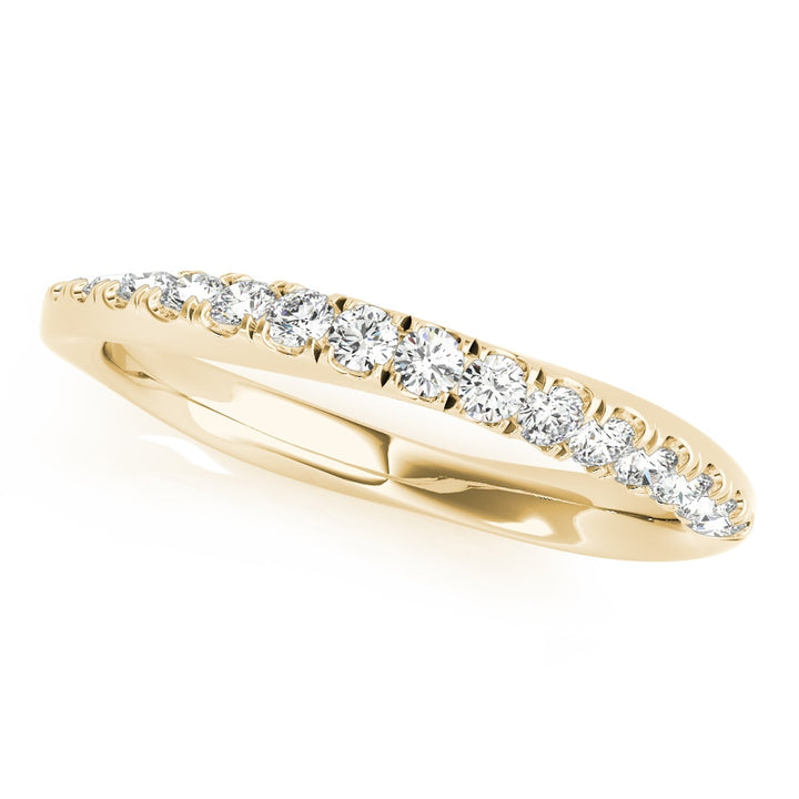 14K Yellow Gold 1/5 ct tw Diamond Wedding Ring