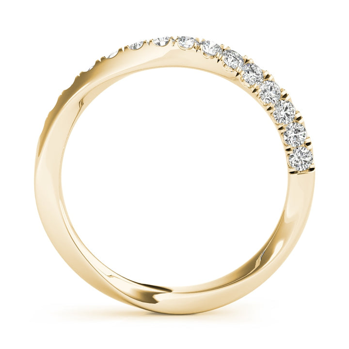18K Yellow Gold 1/5 ct tw Diamond Wedding Ring