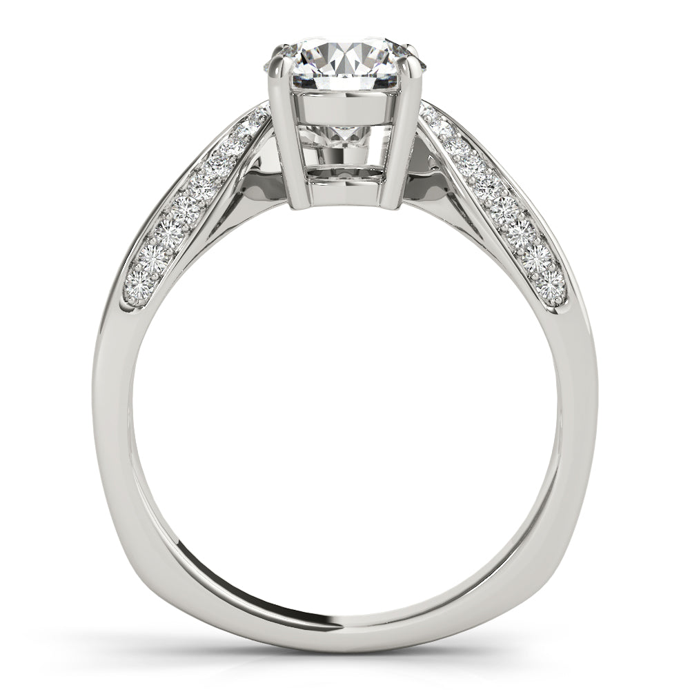 18K White Gold 5/8 ct Diamond Engagement Ring