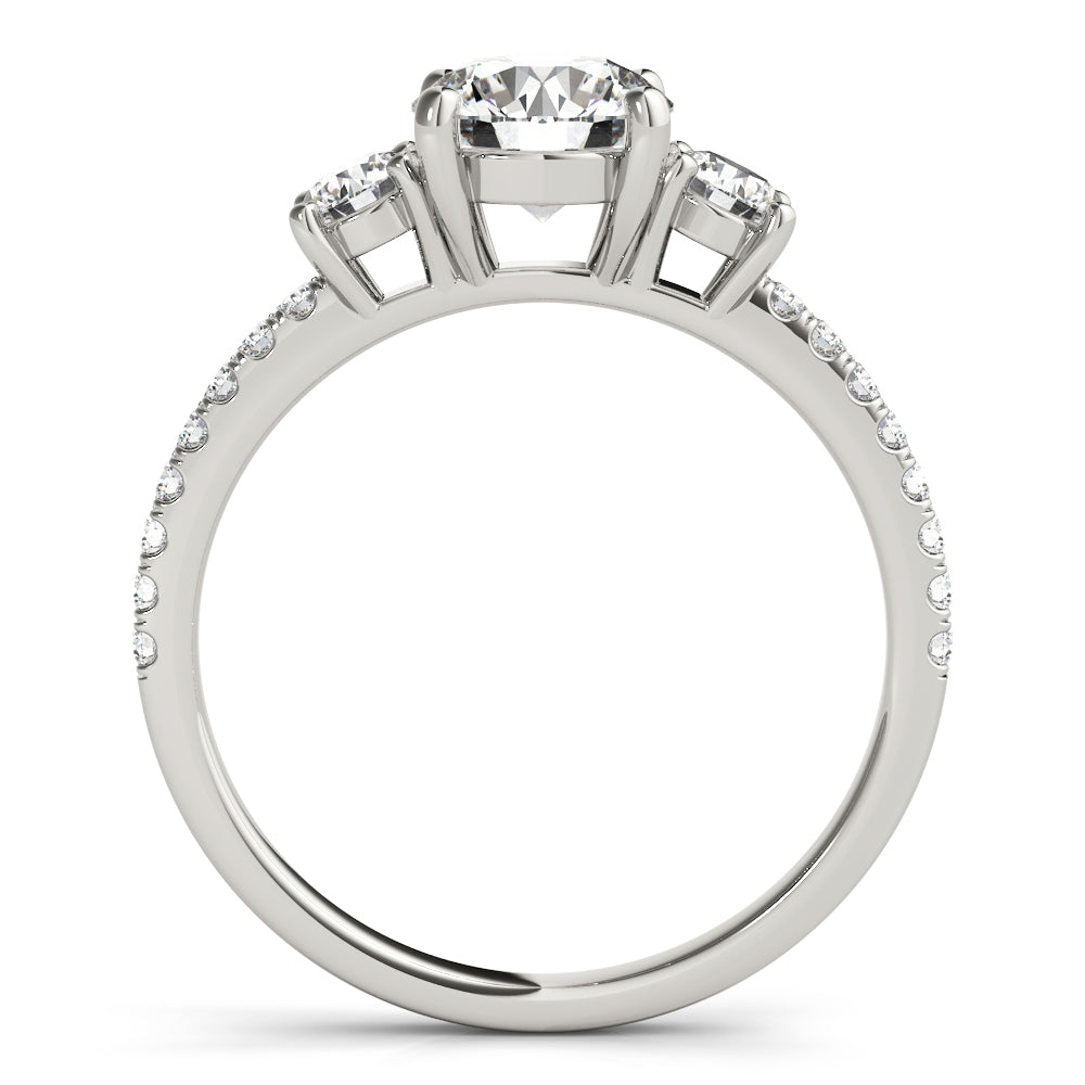18K White Gold 1.24 ctw Diamond Engagement Ring