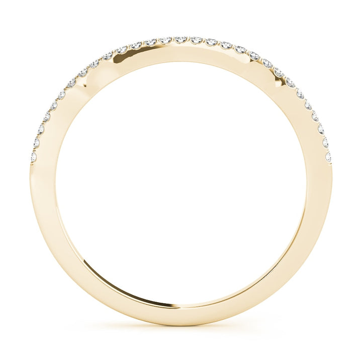 14K Yellow Gold 1/10 ct tw Diamond Wedding Ring