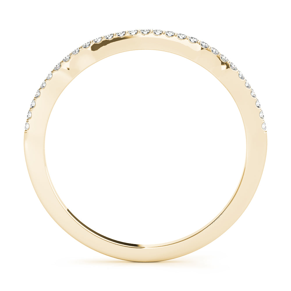 14K Yellow Gold 1/10 ct tw Diamond Wedding Ring
