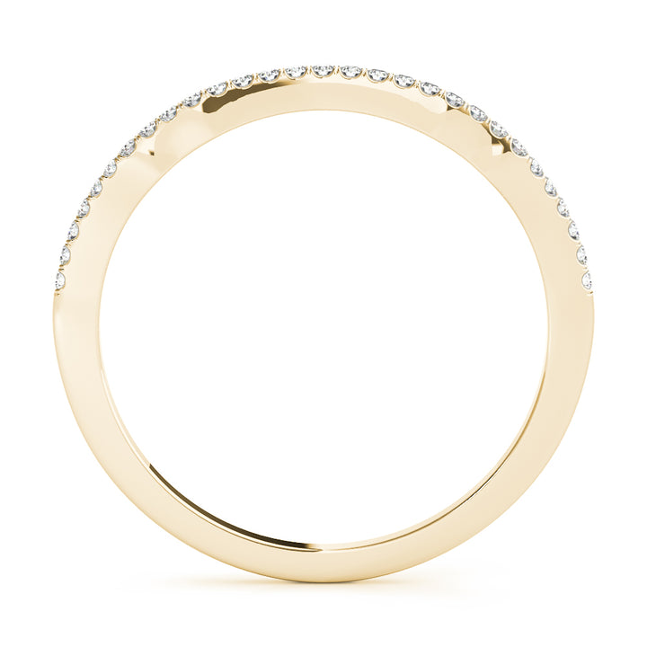 14K Yellow Gold 1/10 ct tw Diamond Wedding Ring