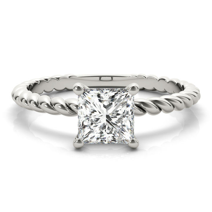 Platinum 5/8 CT Diamond Solitaire Engagement Ring