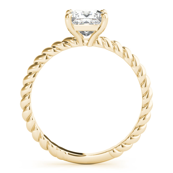 18K Yellow Gold 0.6 CT Diamond Solitaire Engagement Ring