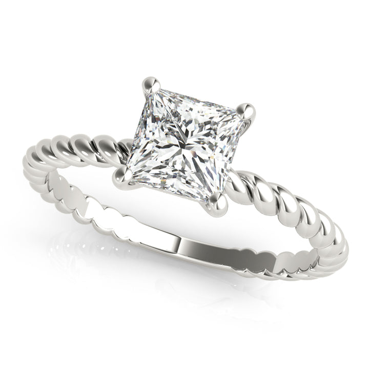 18K White Gold 0.6 CT Diamond Solitaire Ring