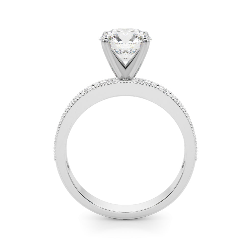 14K White Gold Multi-Diamond Engagement Ring