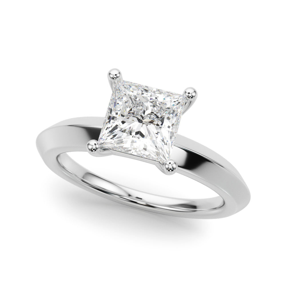 Platinum 3/4 CT Diamond Solitaire Engagement Ring