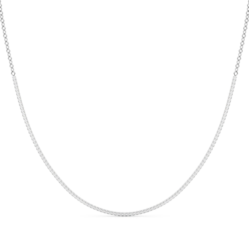Platinum Diamond Cluster Pendant Necklace