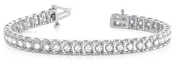 14K White Gold Diamond Tennis Bracelet