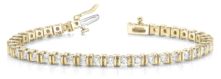 14K Yellow Gold 3 1/5 ct tw Fashion Diamond Bracelet