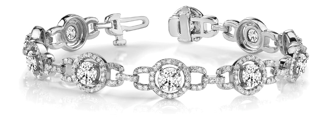 Multi-Diamond Fashion Bracelet