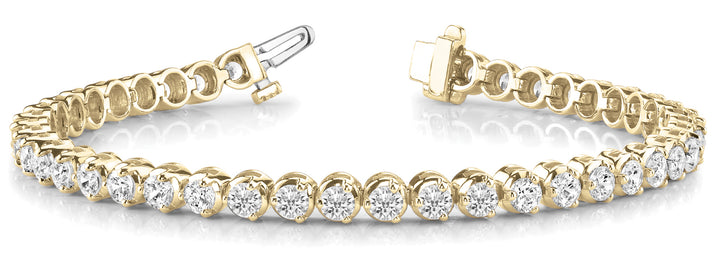 14K Yellow Gold 11 1/5 ct tw Fashion Diamond Bracelet