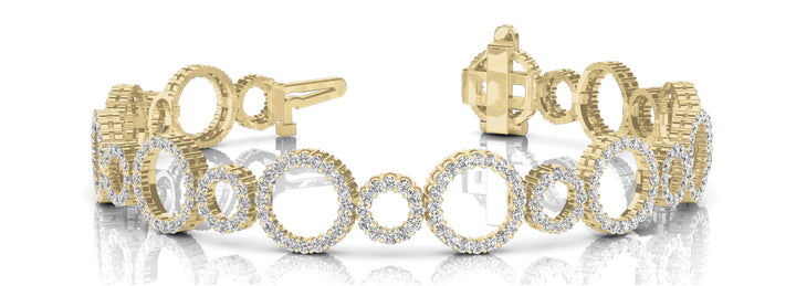 18K Yellow Gold Diamond Fashion Bracelet