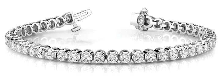 Platinum 11.2 ctw Round Diamond Fashion Bracelet