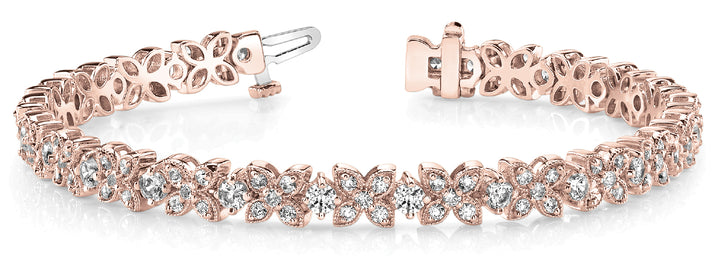 Rose Gold 3.25 CT Diamond Tennis Bracelet
