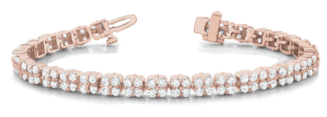 18K Rose Gold 10.38 ct Diamond Bracelet