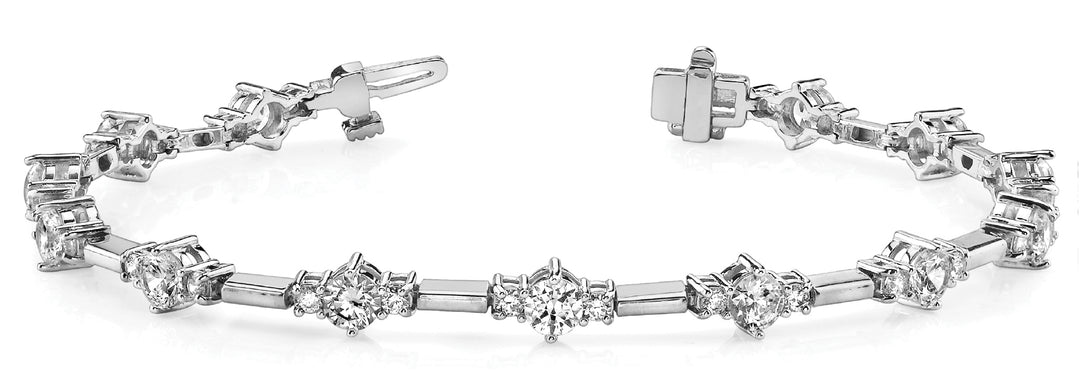 Platinum 1.5 CT Diamond Tennis Bracelet