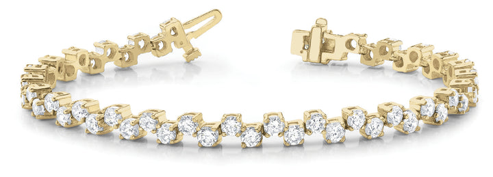 14K Yellow Gold 2 ct tw Fashion Diamond Bracelet