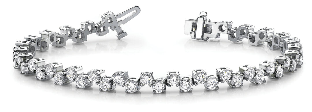 18K White Gold 2 ct tw Fashion Diamond Bracelet