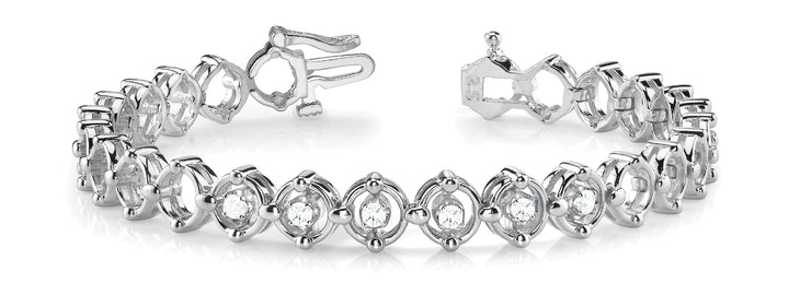18K White Gold 1/4 CT Diamond Fashion Bracelet