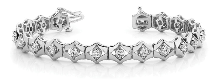 Platinum 1 ct tw Fashion Diamond Bracelet