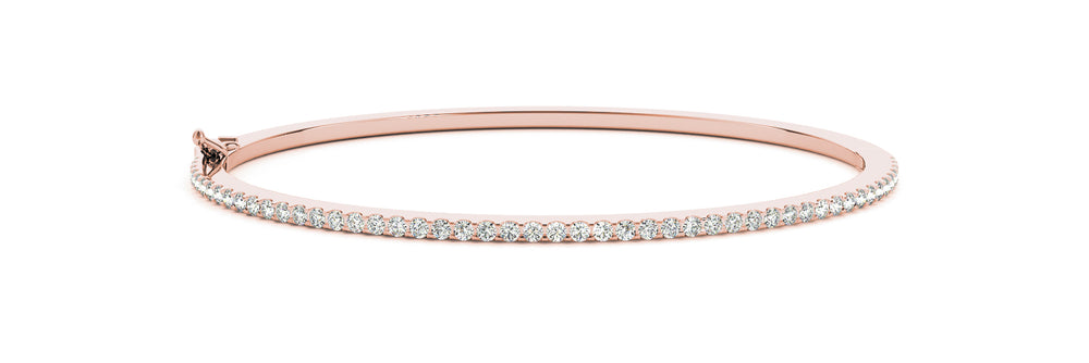 Rose Gold Diamond Fashion Bangle Bracelet