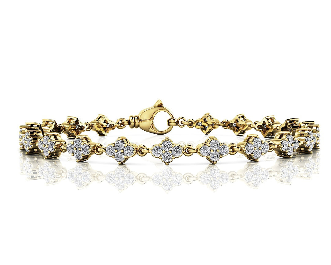 Platinum 2ctw Round Diamond Fashion Bracelet