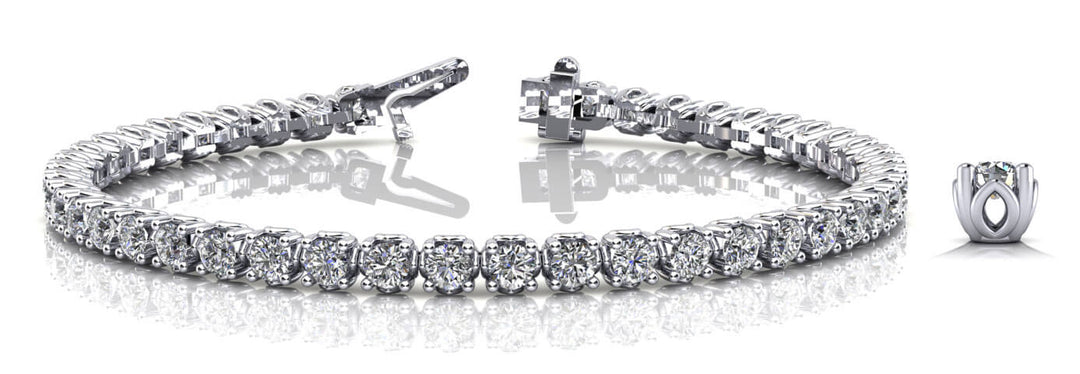 Platinum Diamond Line Bracelet | 2+ Carat