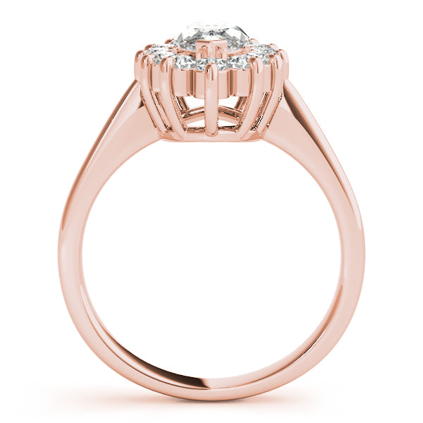 14K Rose Gold Marquise Diamond Fashion Ring