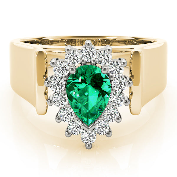 14K Yellow Gold Multi-Diamond Fashion Ring