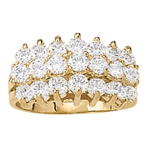 Platinum 1 CT Diamond Fashion Statement Ring