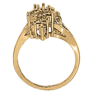 18K White Gold Multi-Diamond Fashion Ring