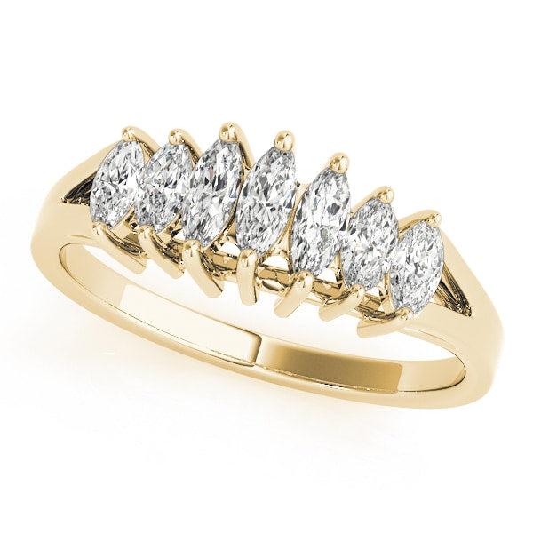 14K Yellow Gold 1/2 ct tw Fancy Shape Diamond Wedding Ring