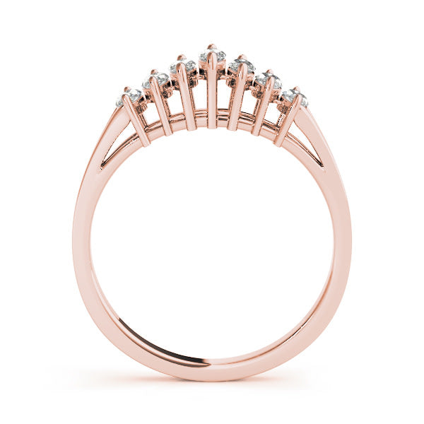 14K Rose Gold 1/2 ct tw Fancy Shape Diamond Wedding Ring