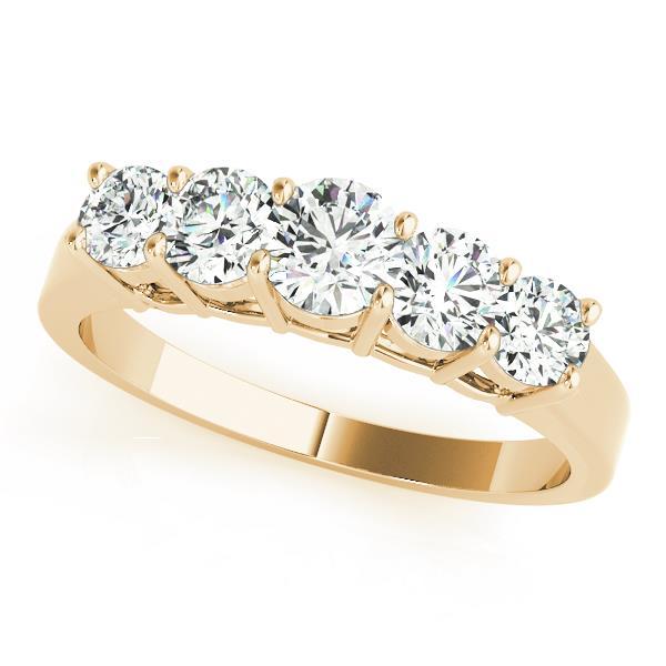 18K Yellow Gold 1 ct tw Diamond Wedding Ring