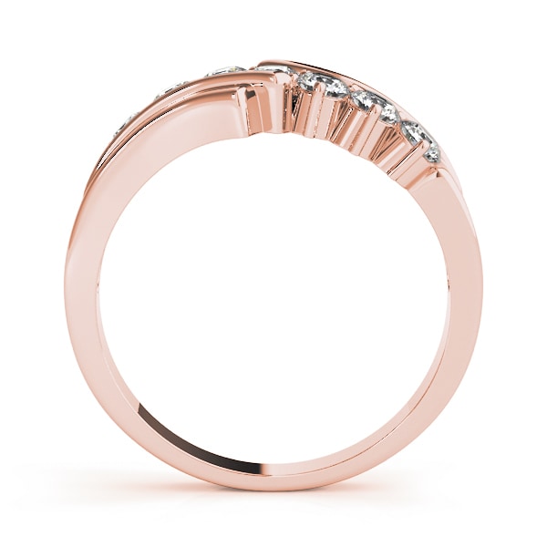 18K Rose Gold 1 ct tw Diamond Wedding Ring